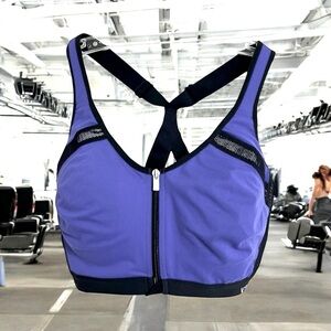 Victoria’s Secrets VSX‎ Sports Bra Front Close Zip Underwire Racerback Padded
